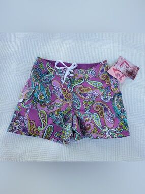 Paisley KANU Board Shorts with Drawstring